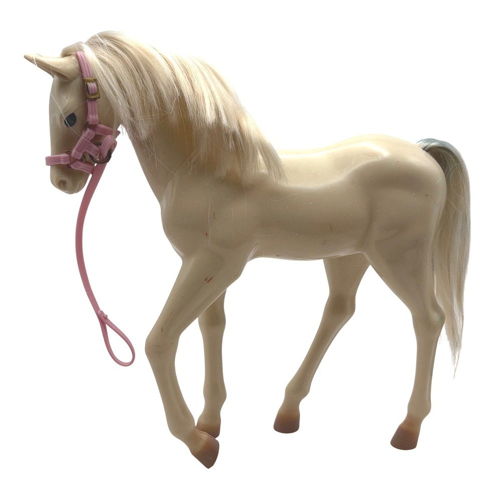 Our Generation 12" Palomino Foal Baby Horse Speckled Tan Pink Halter Battat Toy